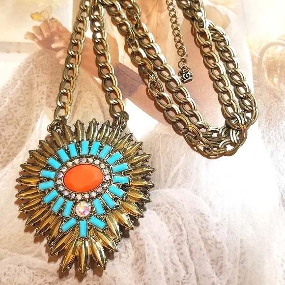 REVERSIBLE New Premier Designs TWO Statement Necklaces in ONE! - Picture 3 of 8